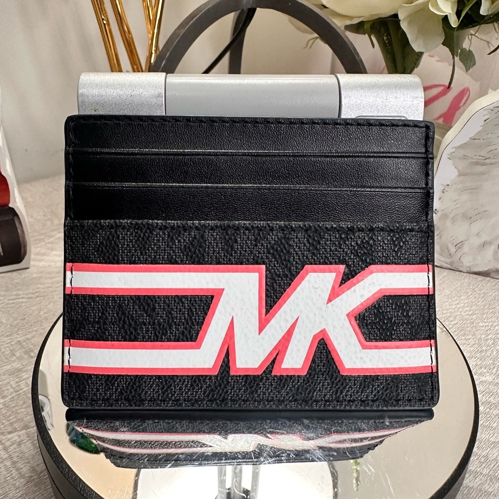 Michael Kors Black and Pink Card Holder